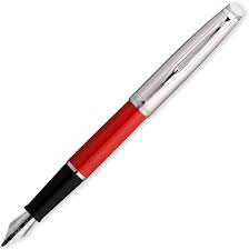 Stylo Plume Waterman Emblème Rouge avec Coffret Cadeau