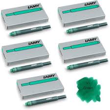Pack de 5 Cartouches d'Encre Verte Lamy T10