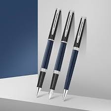 Waterman Hémisphère : Stylo Plume Laque Noir et Bleu