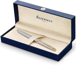 Stylo Plume Waterman Hémisphère en Acier Inoxydable