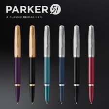 Parker 51 : Stylo Plume Noir et Chromé