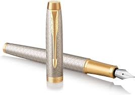 Stylo Plume Parker IM - Argent Premium à Pointe Fine