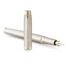 Stylo Plume Parker IM Monochrome - Encre Bleue Élégante