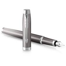 Parker Stylo Plume IM : Écriture en Dégradé Gris