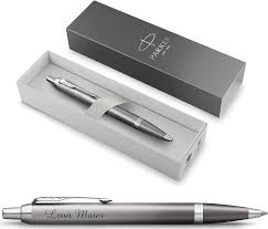 PARKER IM Rituals - Stylo à bille Gris Chromé Gravé