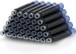 Lot de 36 Cartouches d'Encre Bleue 3.4 mm Amaxiu
