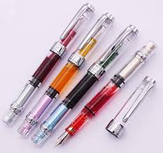Ensemble de Stylos Plume 3008 - 4 Couleurs avec Finition Argentée