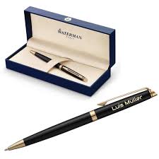 Stylo à Bille Waterman Hémisphère Gravé - Cadeau Élégant pour Homme