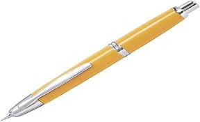Stylo Plume Rétractable Pilot Capless Jaune avec Bordure en Rhodium