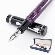 Stylo Plume Conklin Duragraph Pointe Large Nuit Pourpre