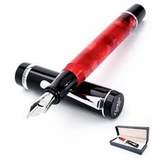 Stylo plume Conklin Duragraph Rouge Nuit - Pointe large