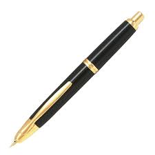 Stylo Plume Rétractable Doré