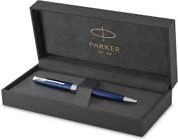 Parker Sonnet Stylo Bille Luxe - Laque Bleue Pointe Moyenne