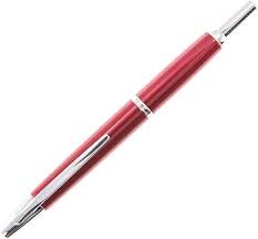 Stylo Plume Décimo Rétractable Extra Fin Bourgogne/Rhodium