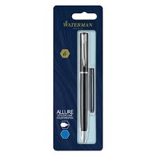 Stylo-plume Waterman Allure - Laque Noir Mate - Encre Bleue