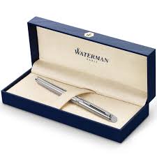 Stylo Plume Waterman Hémisphère en Acier Inoxydable