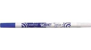 Lot de 3 Effaceurs Réécriveurs BIC - Pointe Fine Bleue