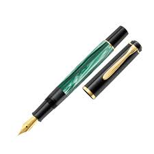 Stylo Plume Marbre Vert Pelikan M200 - Grand Modèle