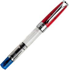 TWSBI Stylo Plume Diamond 580 RBT - Transparent Bleu/Rouge