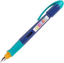 Stylo-Plume Ergonomique Bleu pour Enfant Droitier