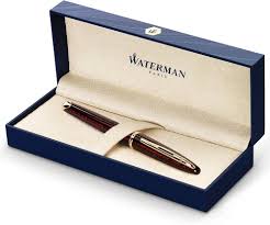 Stylo Plume Waterman Carène Marine Amber - Brun et Noir Brillant