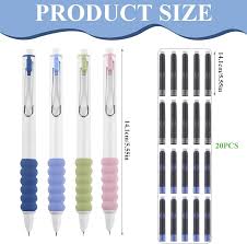 Fizdoqg - Lot de 4 Stylos Plume Rétractables