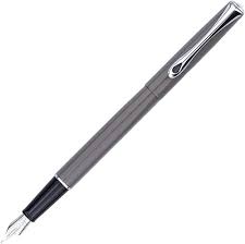 DIPLOMAT - Stylo Plume Acier Traveller Gris Taupe
