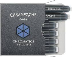 Cartouches d'Encre Plume Caran D'Ache 8021 – Pack de 6