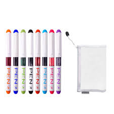 Ensemble de 8 Stylos de Couleur avec Étui TAFACE