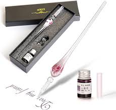 Lot de Stylos en Verre Aokuy pour Calligraphie