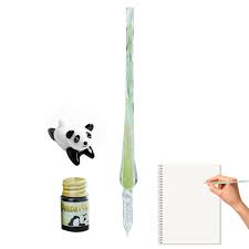 Ensemble Calligraphie en Verre Dirfuny