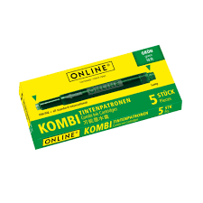 Recharge d'Encre en Ligne pour Stylos-Plumes - 5x Compatible