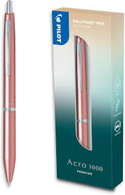 Stylo Bille Premium Acro 1000 Rose Doré en Coffret Cadeau