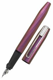 Stylo Plume Ergonomique Slope Métallique Rose