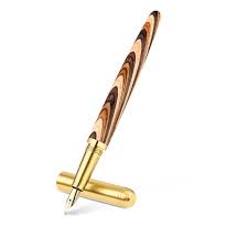 Stylo Plume Vintage en Bois Andibro - Écriture Élégante