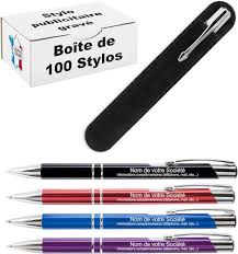 Lot de 100 Stylos Bille Personnalisés pour Entreprises